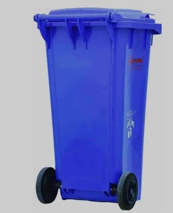 Supreme 120l Plastic Dustbin  (Blue)